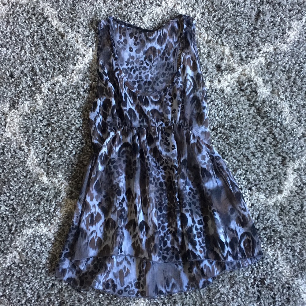 Hi Low sheer tank top